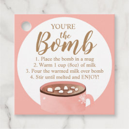 Hot Chocolate Bomb Labels Je bent de Bomb Coca