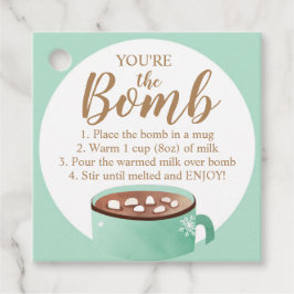 Hot Chocolate Bomb Labels Je bent de Bomb Coca