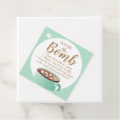 Hot Chocolate Bomb Labels Je bent de Bomb Coca (In situ)