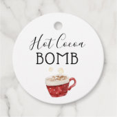 Hot-Chocolate Bomb Richtingen Label (Voorkant)