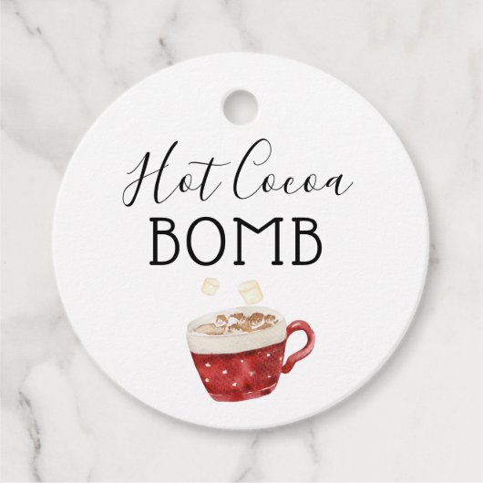 Hot-Chocolate Bomb Richtingen Label (Voorkant)