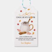 Hot Chocolate Bomb Thanksgiving Labels, cadeau Cadeaulabel (Voorkant)
