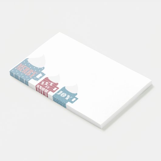 Hot-Chocolate Camp Mok Aangepast aangepast Post-it® Notes (Schuin)