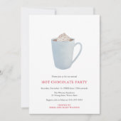 Hot Chocolate Candy Cane Cacao Kerstfeest Kaart (Voorkant)