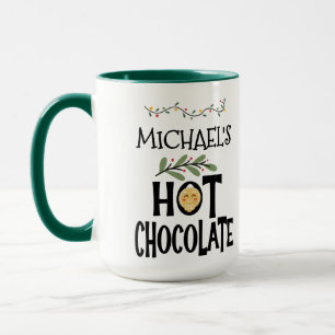 Hot Chocolate Christmas Gingerbread & Custom Name Mok