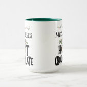 Hot Chocolate Christmas Gingerbread & Custom Name Mok (Midden)