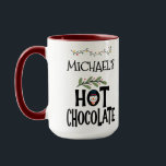 Hot Chocolate Christmas Snowman & aangepaste naam Mok<br><div class="desc">De "Hot Chocolate Snowman" face mok voor kinderen is een charmante en feestelijke manier om te genieten van warme drankjes in de winter. met de naam van uw kind, voegt het een persoonlijk tintje toe, waardoor het een heerlijk geschenk of aandenken is. Perfect voor het serveren van warme chocolademelk met...</div>