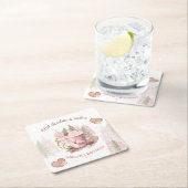 Hot Chocolate Christmas verjaardagspapier Onderzet Kartonnen Onderzetters (Insitu)