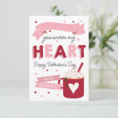 Hot Chocolate Classroom Valentijnsdag Kaart (Staand voorkant)