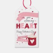 Hot Chocolate Classroom Valentijnsdag Kaart Cadeaulabel (Voorkant)