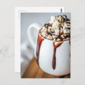 Hot Chocolate Close-up Foto Briefkaart (Voorkant / Achterkant)