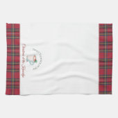 Hot Chocolate Cocoa Persoonlijke naam Kerstmis Theedoek (Horizontaal)