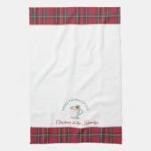 Hot Chocolate Cocoa Persoonlijke naam Kerstmis Theedoek (Verticaal)