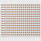 Hot Chocolate Cocoa Winter Kerstfeestdag Drink Cadeaupapier (Vlak)