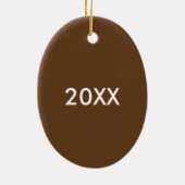 Hot Chocolate Cocoa Winter Kerstfeestdag Drink Keramisch Ornament (Achterkant)