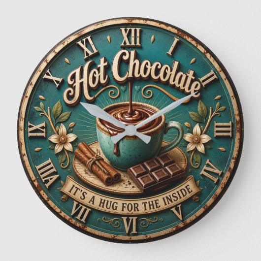 Hot Chocolate Coffee Bar Rustic Farmhouse Grote Klok (Voorkant)