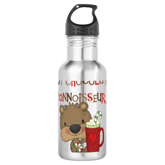 Hot Chocolate Connoisseur Boy Beer Waterfles (Voorkant)