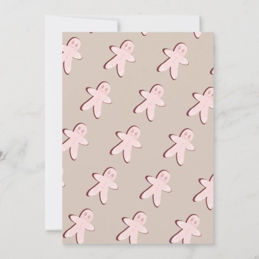 Hot Chocolate Cookies Mok Winter Baby shower Kaart (Achterkant)