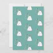 Hot Chocolate Cookies Mok Winter Baby shower Kaart (Achterkant)