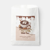 Hot Chocolate & Cookies Winter Baby shower Bedankzakje (Voorkant)