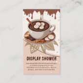 Hot Chocolate & Cookies Winter Baby shower Informatiekaartje (Voorkant)