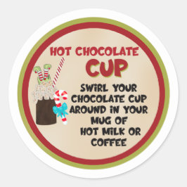 HOT CHOCOLATE CUP Cacaombom, etiket met cacaombom