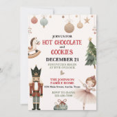 Hot Chocolate en Cookies Kerstfeest Kaart (Voorkant)