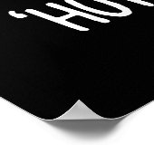 Hot Chocolate Funny Drink Pun Dark BG Poster (Hoek)