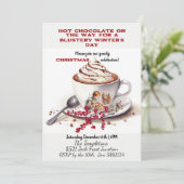 Hot Chocolate & Gingerbread Huis Kinder Kaart (Staand voorkant)