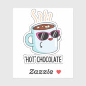 Hot Chocolate Grappige Drink Pun Sticker (Vel)
