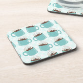 Hot Chocolate Happiness Patroon Onderzetter (Linkerzijde)