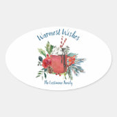 Hot Chocolate Kerst stickers (Voorkant)