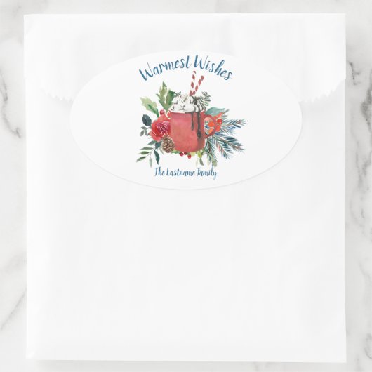 Hot Chocolate Kerst stickers (Tas)