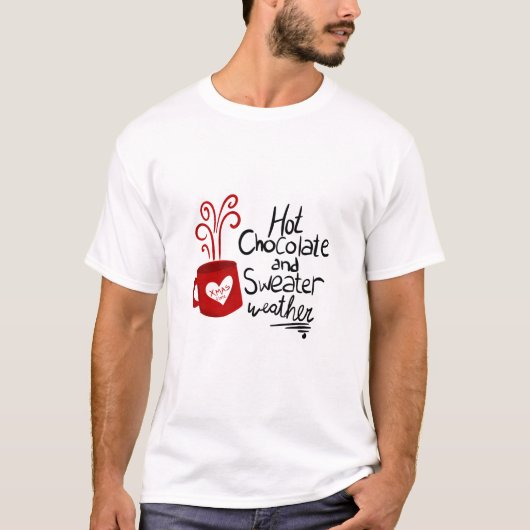 Hot Chocolate kerstfeestdag T-shirt (Voorkant)