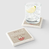 Hot Chocolate Kind of Day Coaster Stenen Onderzetter (Zijkant)