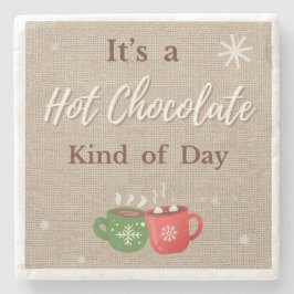 Hot Chocolate Kind of Day Cocoa Mugs Stenen Onderzetter