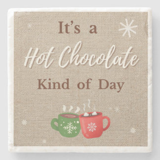 Hot Chocolate Kind of Day Cocoa Mugs Stenen Onderzetter