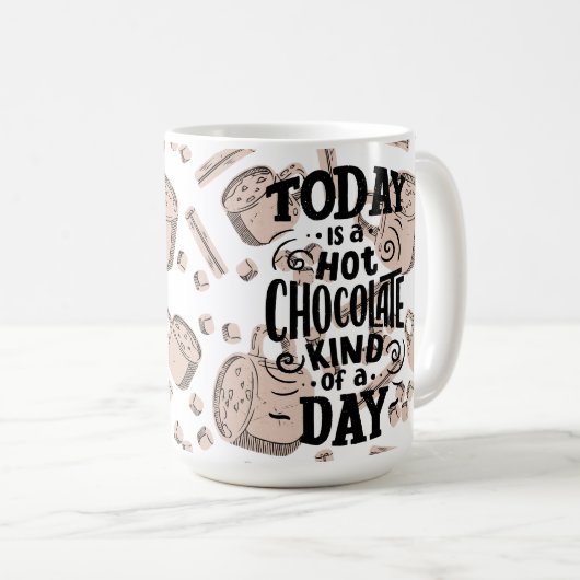 Hot Chocolate Kind of Day Koffiemok (Voorkant rechts)