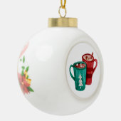 Hot Chocolate Mokken Keramische Bal Ornament (Links)