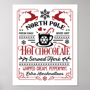 Hot Chocolate Party-station Poster