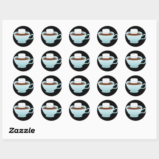 Hot Chocolate Ronde Sticker (Vel)