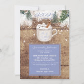 Hot Chocolate Rustic Baby Het is een koude Blauwe Kaart (Voorkant)