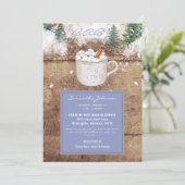 Hot Chocolate Rustic Baby Het is een koude Blauwe Kaart (Staand voorkant)