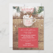 Hot Chocolate Rustic Baby Het is koude buitenkant Kaart (Voorkant)