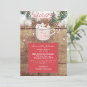 Hot Chocolate Rustic Baby Het is koude buitenkant Kaart (Staand voorkant)