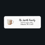 Hot Chocolate schilderkunst Etiket<br><div class="desc">Geniet van onze warme chocolademelk retouradreslabels.</div>