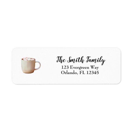 Hot Chocolate schilderkunst Etiket (Voorkant)