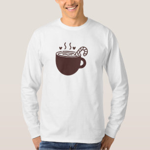 "Hot Chocolate Season" Gezellig kerstontwerp T-shirt