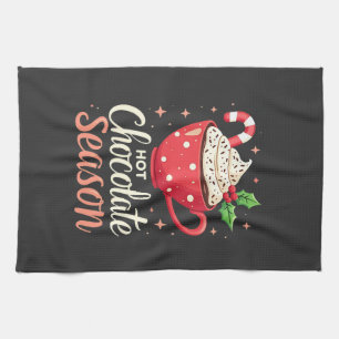 Hot Chocolate Seizoen Kerstliefhebbers Theedoek