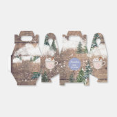 Hot Chocolate Snow Baby Het is Kold Boy Baby Bedankdoosjes (Uitgevouwen)